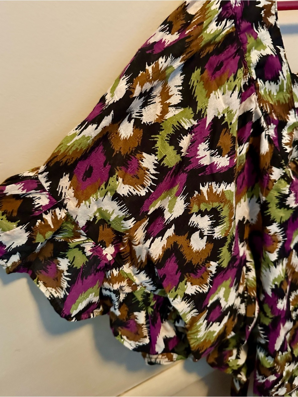 Women's Boatneck Ruffled Short Sleeve - Picture 4 of 4